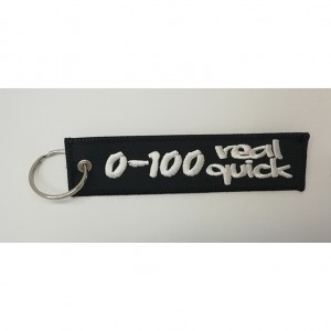 100-real-quick logo embroidery keychain