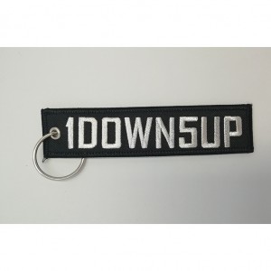 1down5up logo embroidery keychain