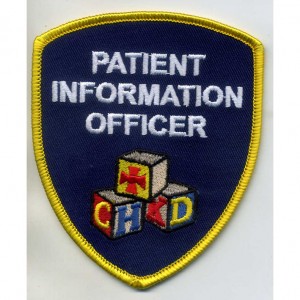 custom made officer logo embroidery patch