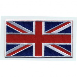 custom made UK -union jack embroidery patch