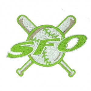 sfo logo  embroidery digitizing
