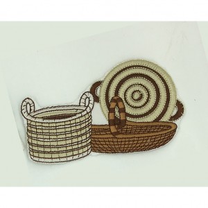 custom basket embroidery digitizing