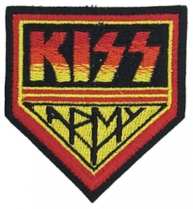 black brown funny cartoon patch manufacturer kiss cartoon embroidery patches