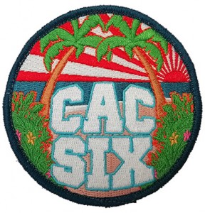 Custom made  cac six logo embroidery patch