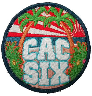 Custom made  cac six logo embroidery patch Featured Image