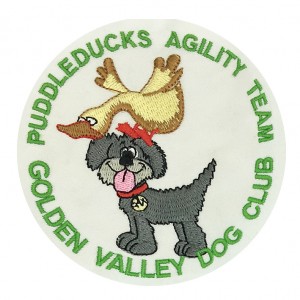puddleducks  children cartoon logo embroidered  digitizing