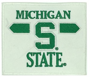 michigan state cartoon sew holes embroidery patches manufacturer