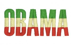 obama logo embroidery digitizing