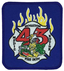 coat of arms patches supplier houston fire dept custom letters chenille patch supplier