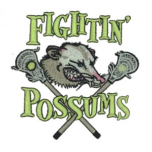 coat of arms patches suppliers fightin possums logo embroidery digitizing