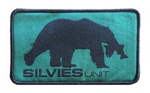 custom silvies logo heat seal  woven patches