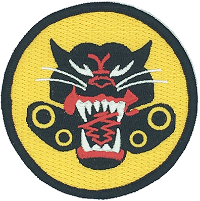 iron on  flower shape tiger logo 3d  embroidery patches Featured Image