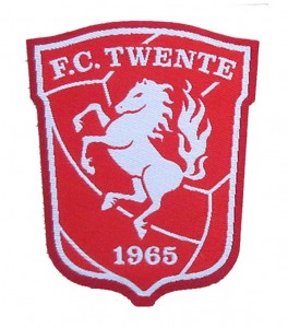 fc-twente logo heat seal woven patch/badge manufacturer