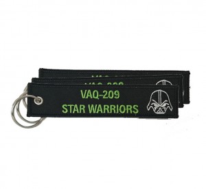 Wholesale  hot sale star warriors embroidery keychain