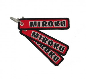 Custom cheapest miroku embroidery keychain