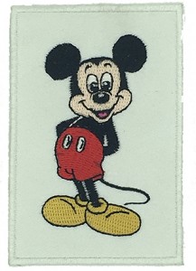motorcycle embroidery patch factories mickey personalized embroidery patch
