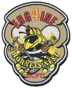 tiger logo  eng 4 ine velcro embroidery patches