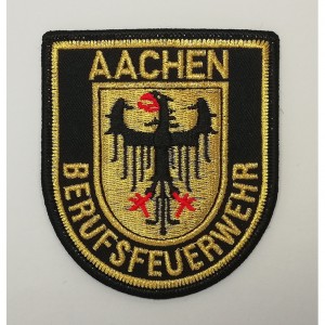 custom made aachen logo embroidery patch