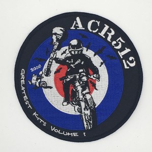custom made acr512 logo embroidery patch