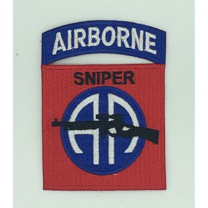 custom made airborne logo embroidery patch