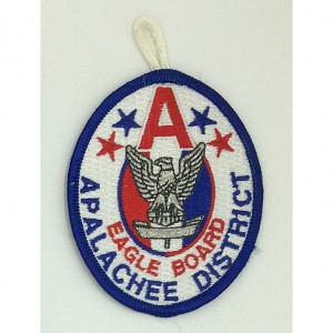 custom made apalachee district logo embroidery patch