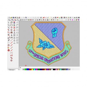 27th special operations wing applique logo embroidery digitizing