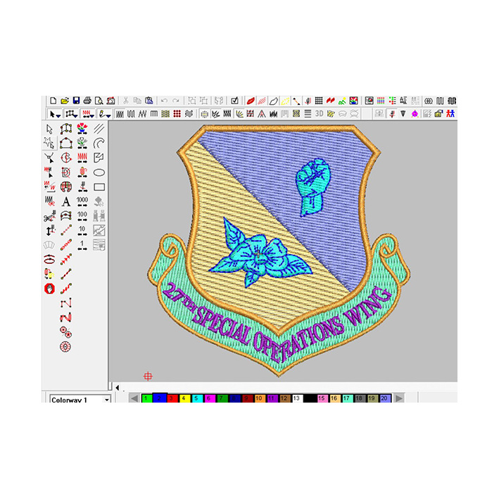 27th special operations wing applique logo embroidery digitizing Featured Image