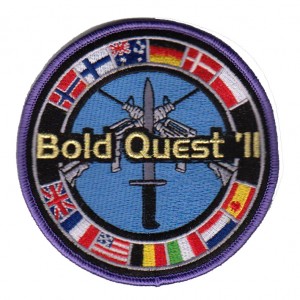 custom made bold quest’ll logo embroidery patch