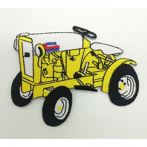 cartoon car embroidery patches