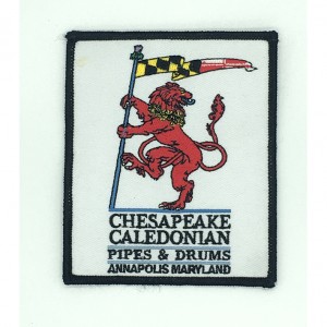 custom made chesapeake logo embroidery patch
