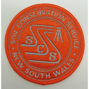 custom soil conservation service sew on  embroidery  patch