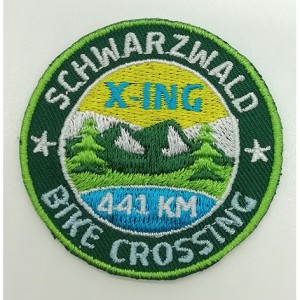 custom heat seal backing schwarzwald embrioded patch