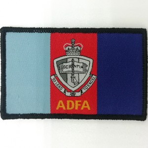 custom made adfa logo  thermal transfer embroidery patch