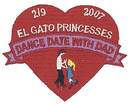 Custom made  dance date with dad logo embroidery patch Featured Image