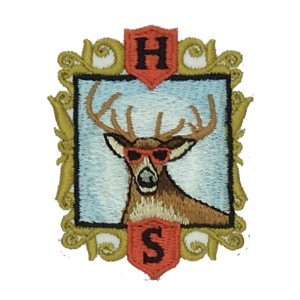 deer head embroidery digitizing