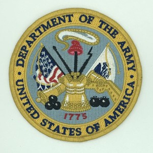 custom made department-of-the-army embroidery patch