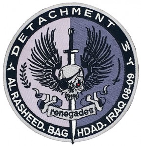 custom made detachment logo embroidery patch