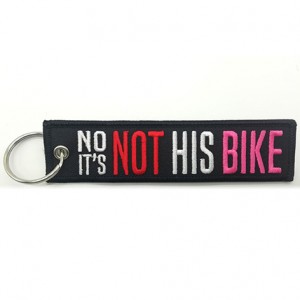 not his bike different types of embroidery key chains