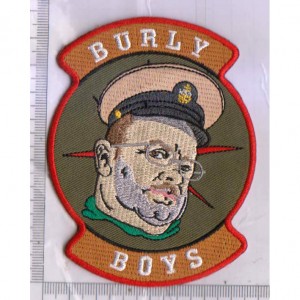 custom made burly boys embroidery patch