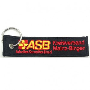 custom  ASB  Mainz-Bingen logo fabric key chain