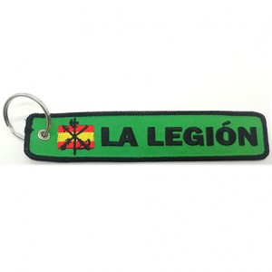 la legion fabric promotional embroidery keychain
