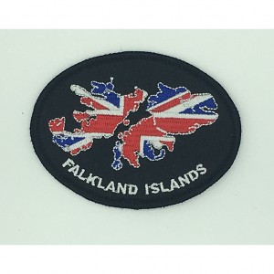 custom made falkland islands logo embroidery patch