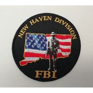 custom made fbi logo embroidery patch