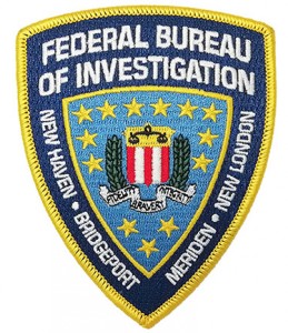 Custom mad  federal bureau logo embroidery patch