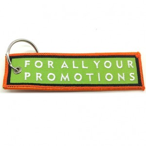 all your promotions logo motorcycle embroidery keychain