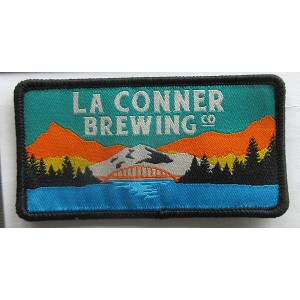 custom made la conner brewing woven patch