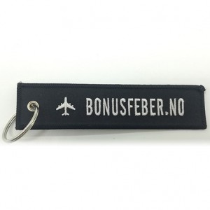 custom made bonusfeber.no woven keychain manufacturer