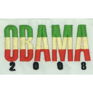 obama logo embroidery digitizing