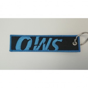 ows logo letter embroidery keychain