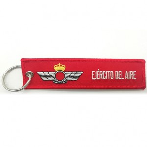 printed lovely embroidery keychain manufacturer